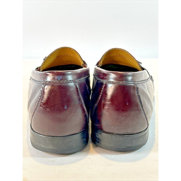 Cole Haan NikeAir Mens Size 13 Tassel Loafers Shoes Wine Leather Moc Tow main image 13
